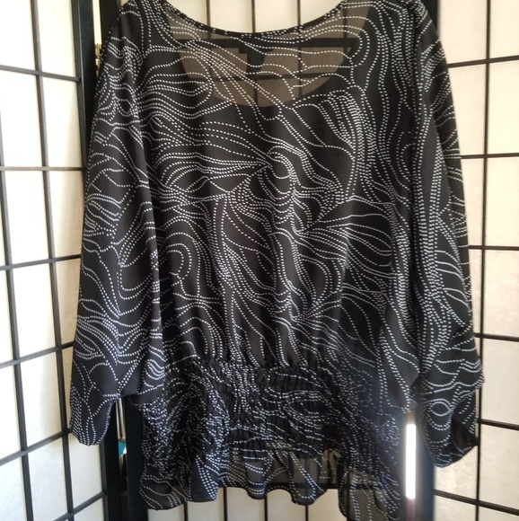 Lane Bryant black and white blouse - Picture 8 of 8